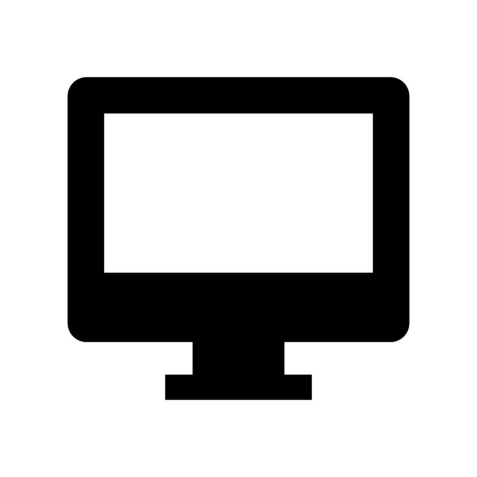 Pc Icon Vector Symbol Design Illustration