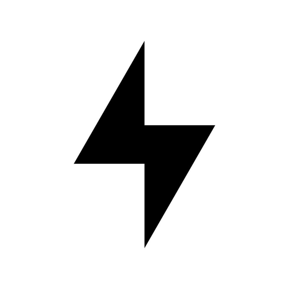 Lightning Icon Vector Symbol Design Illustration