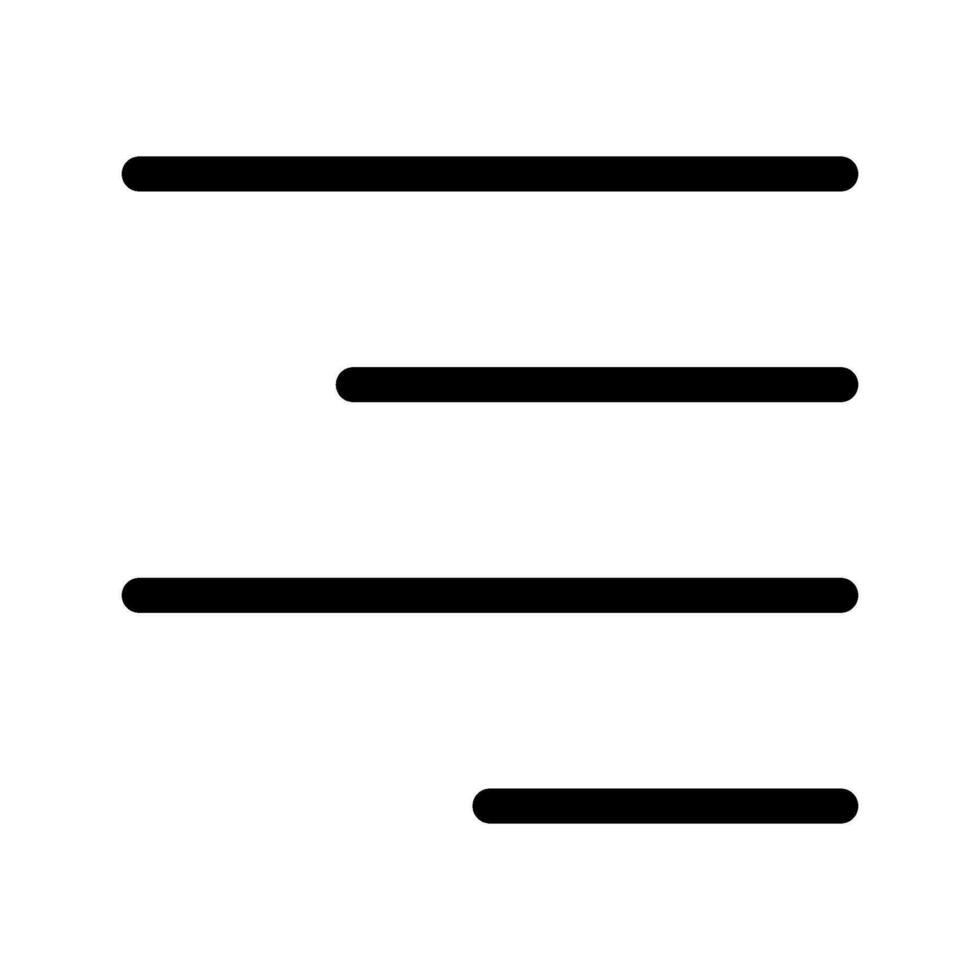 Align Icon Vector Symbol Design Illustration