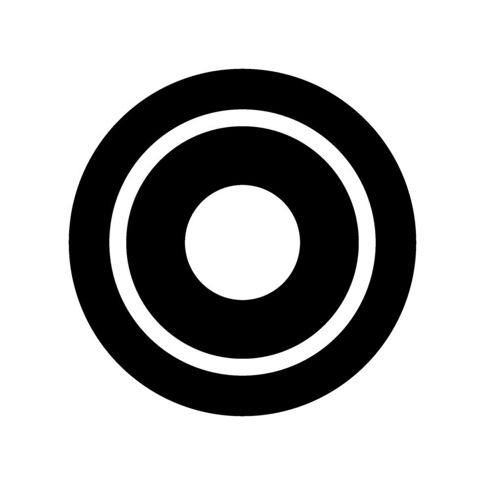 Record Icon Vector Symbol Design Illustration