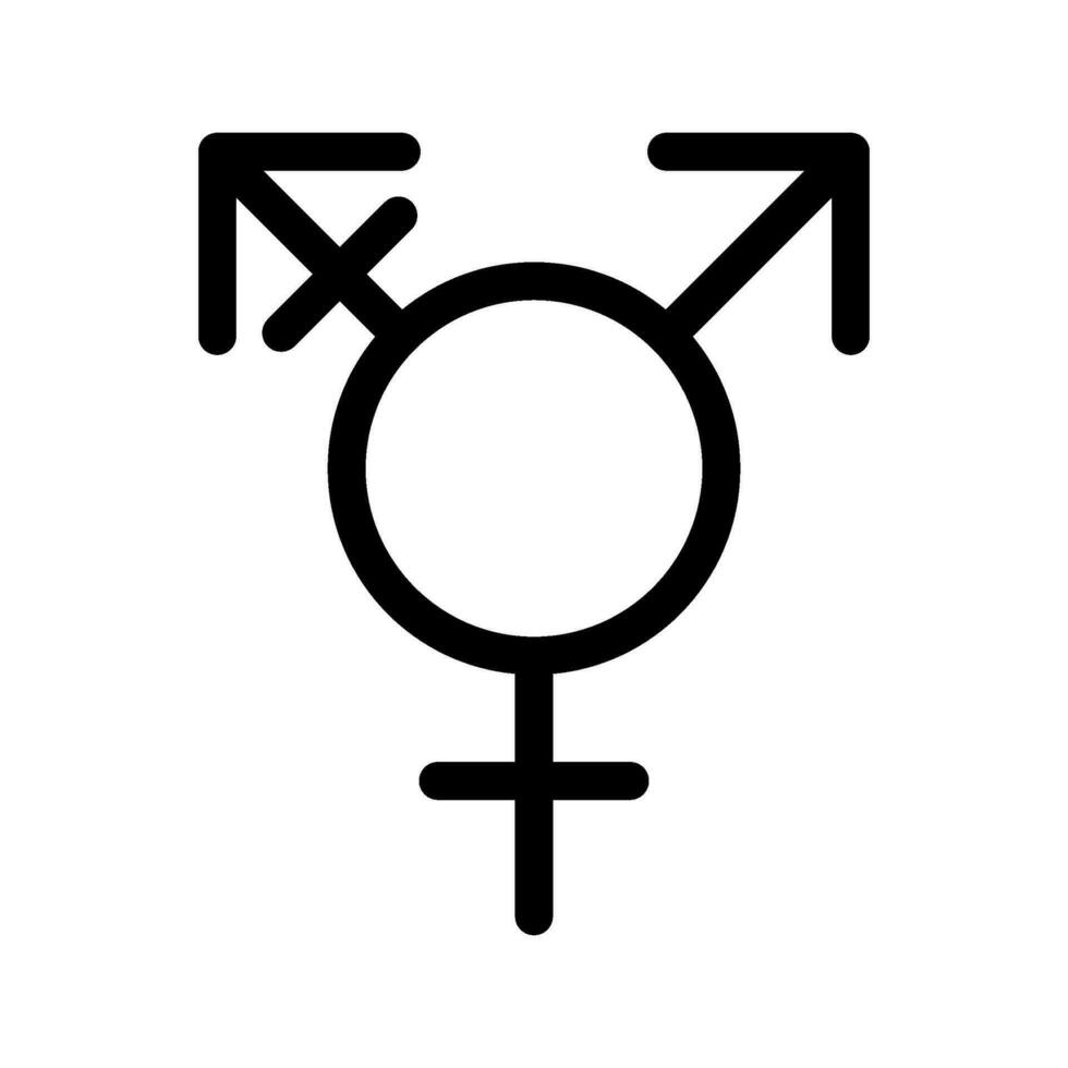 Gender Fluid Icon Vector Symbol Design Illustration 26325561 Vector Art ...