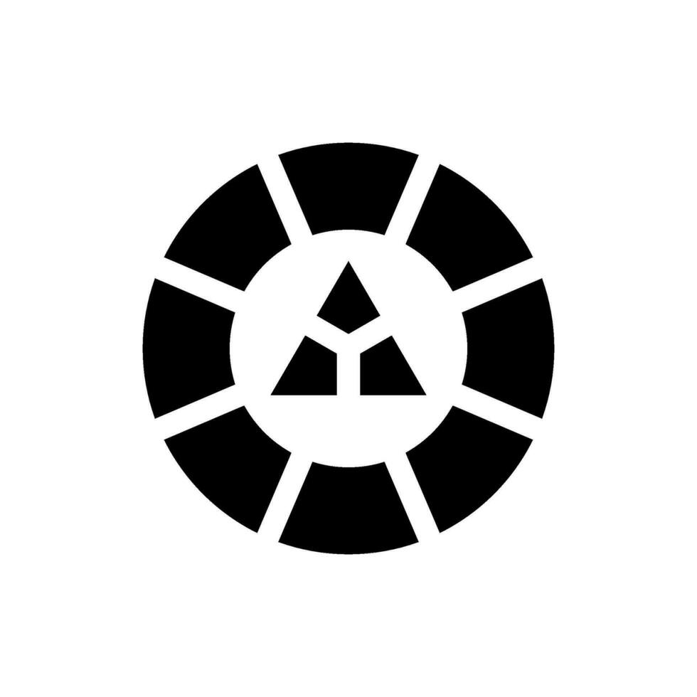 Color Wheel Icon Vector Symbol Design Illustration