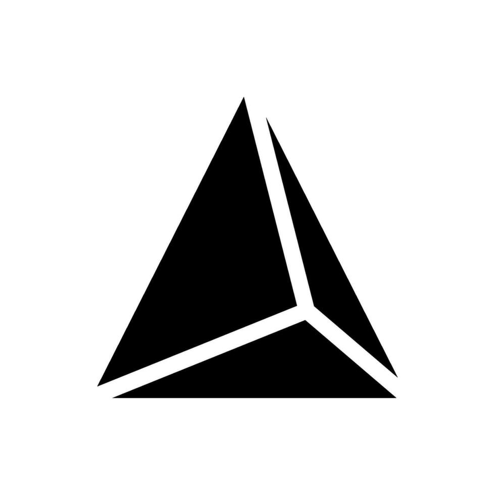 triángulo icono vector símbolo diseño ilustración