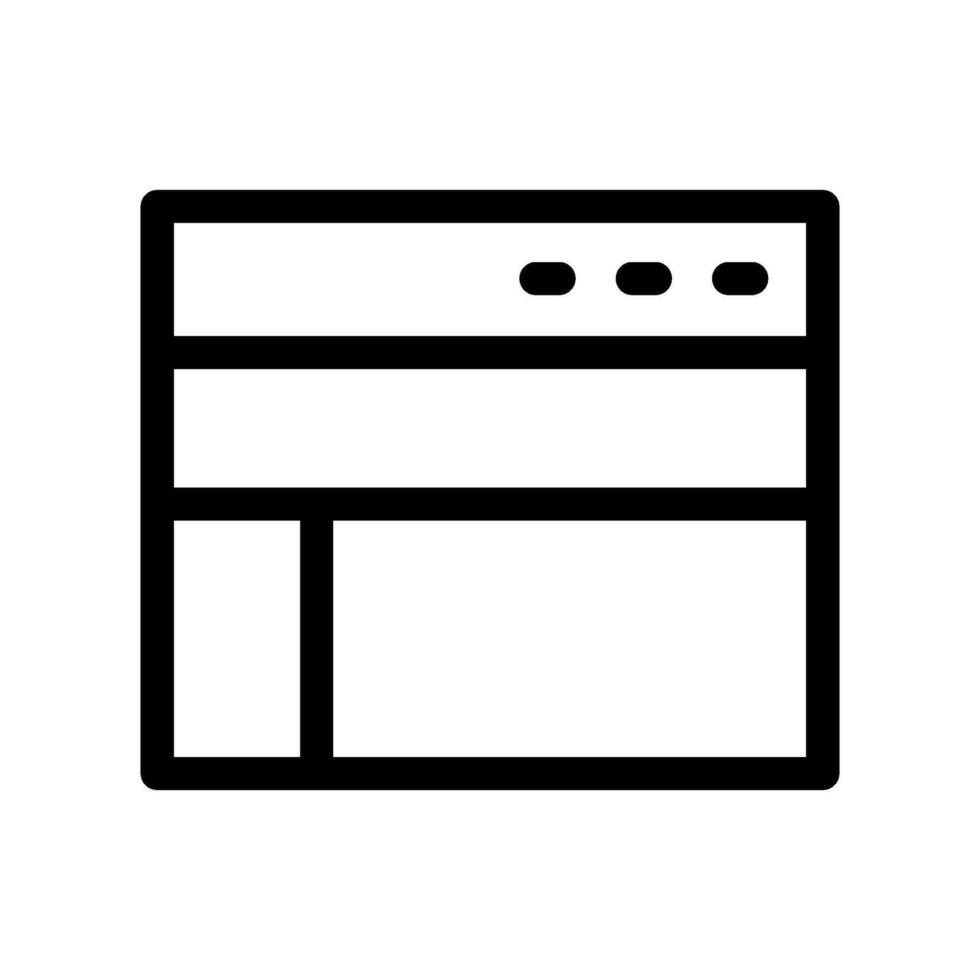 Layout Icon Vector Symbol Design Illustration