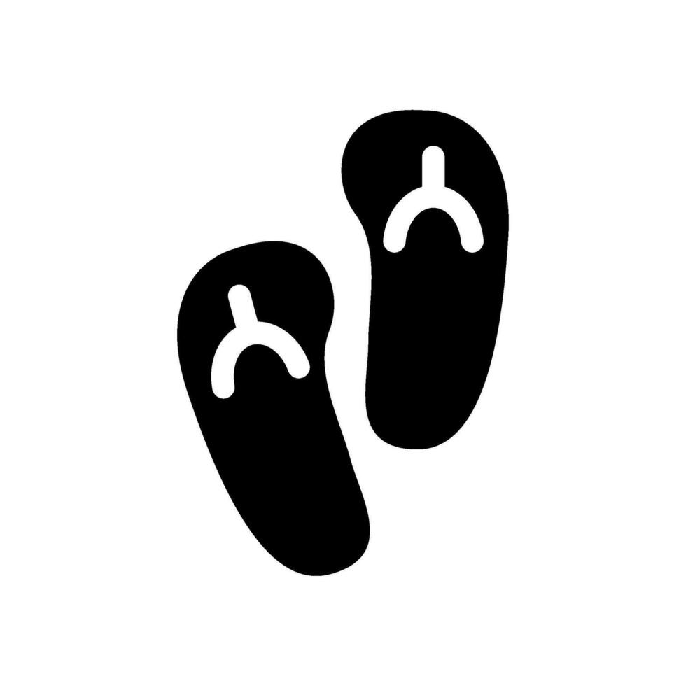 Flip Flops Icon Vector Symbol Design Illustration