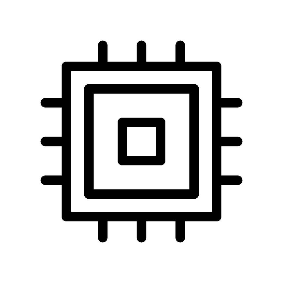Processor Icon Vector Symbol Design Illustration