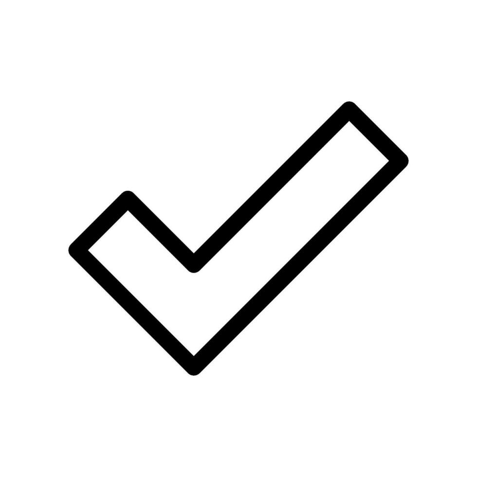 Checkmark Icon Vector Symbol Design Illustration