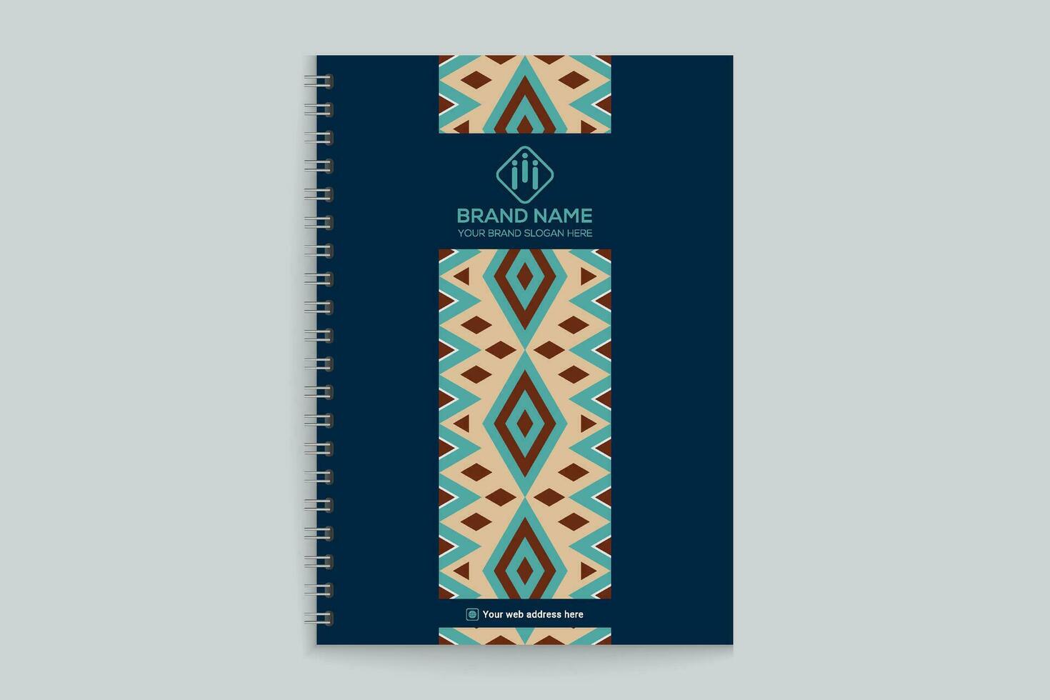 Modern professional notebook cover design vector
