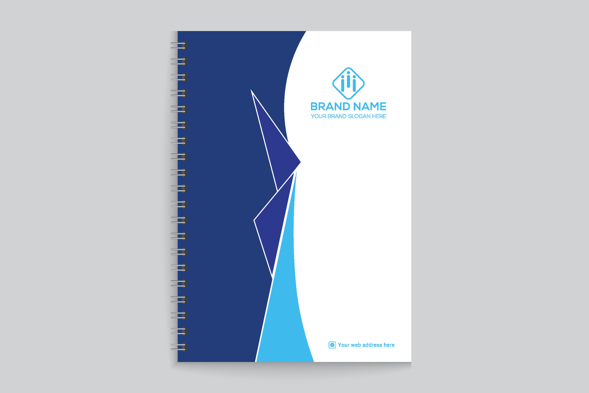 Blue elegant corporate notebook cover design 26325811 Vector Art at