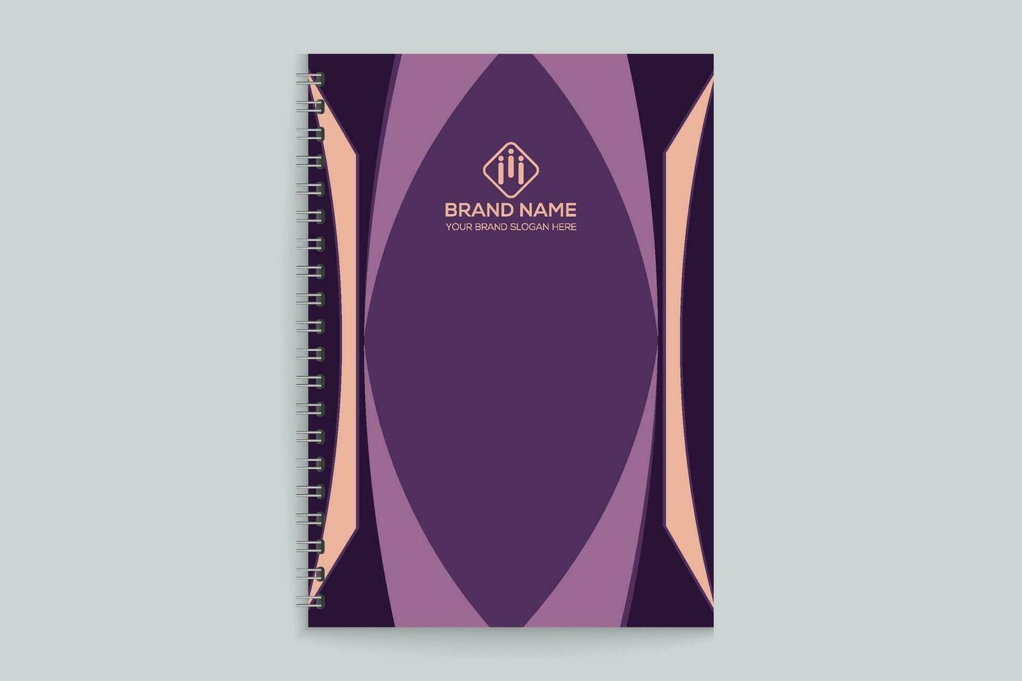 notebook cover design template vector