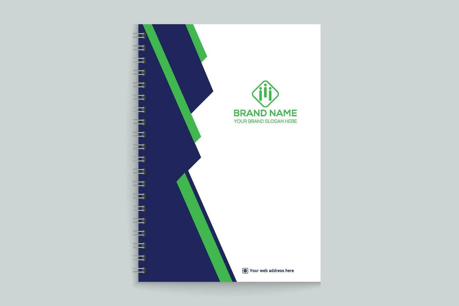 moderno profesional cuaderno cubrir diseño vector