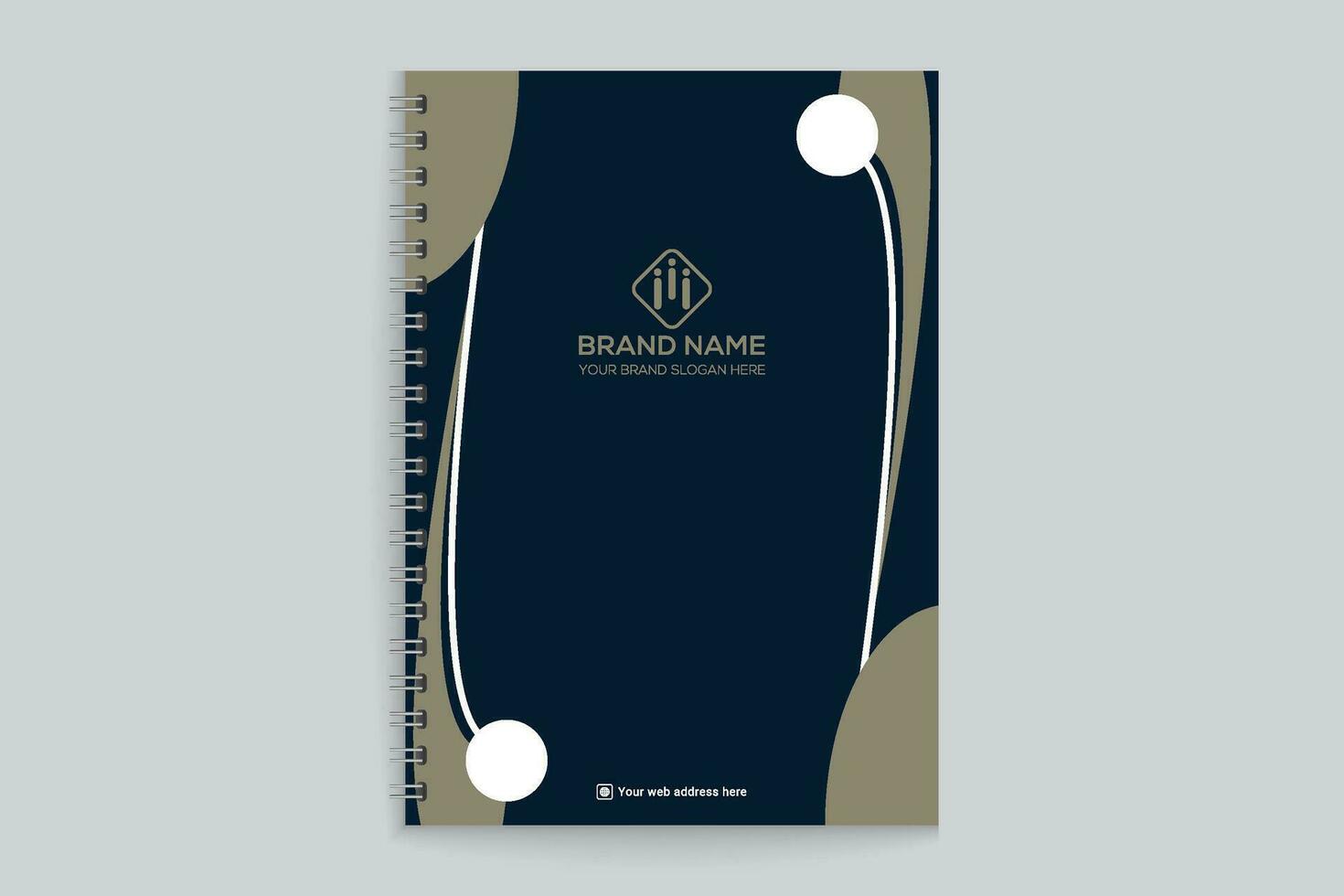 Set of modern notebook cover design template vector