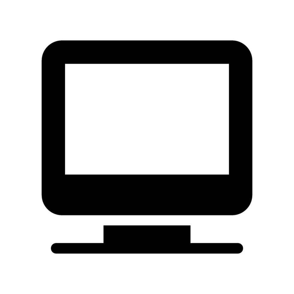Monitor Icon Vector Symbol Design Illustration