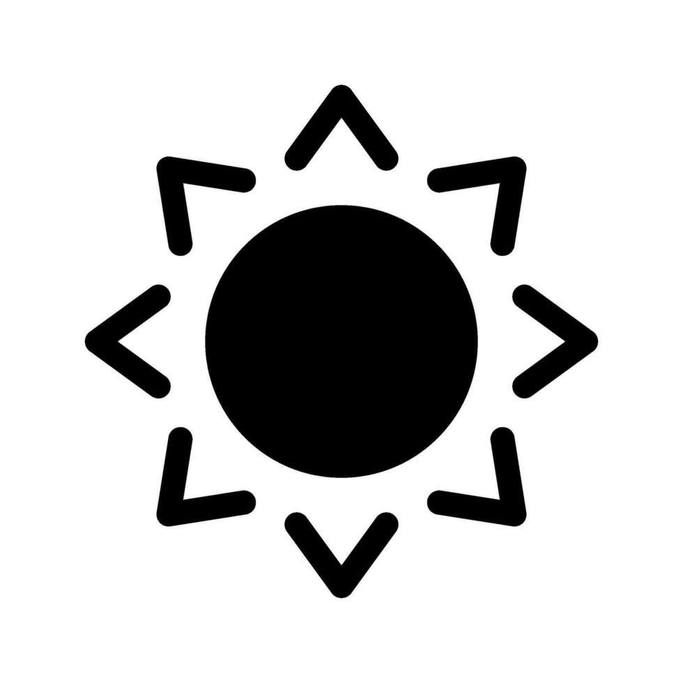 Sun Icon Vector Symbol Design Illustration