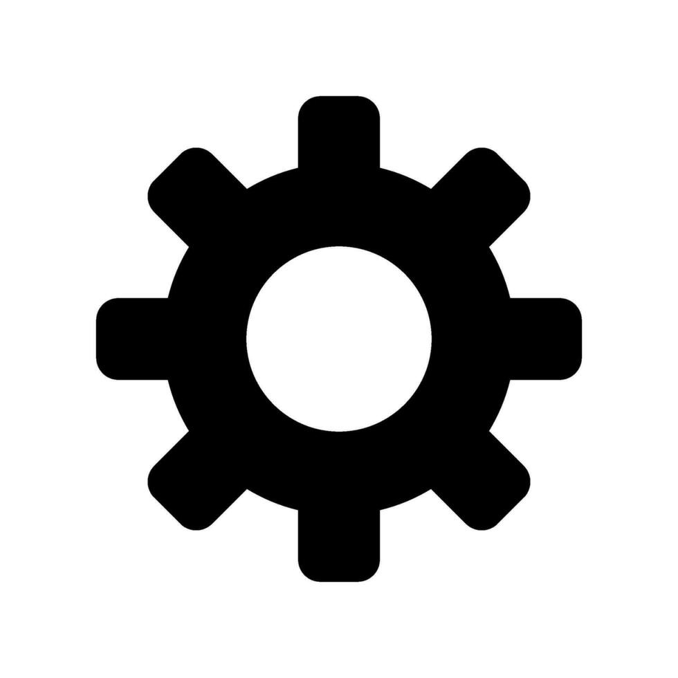 Settings Icon Vector Symbol Design Illustration