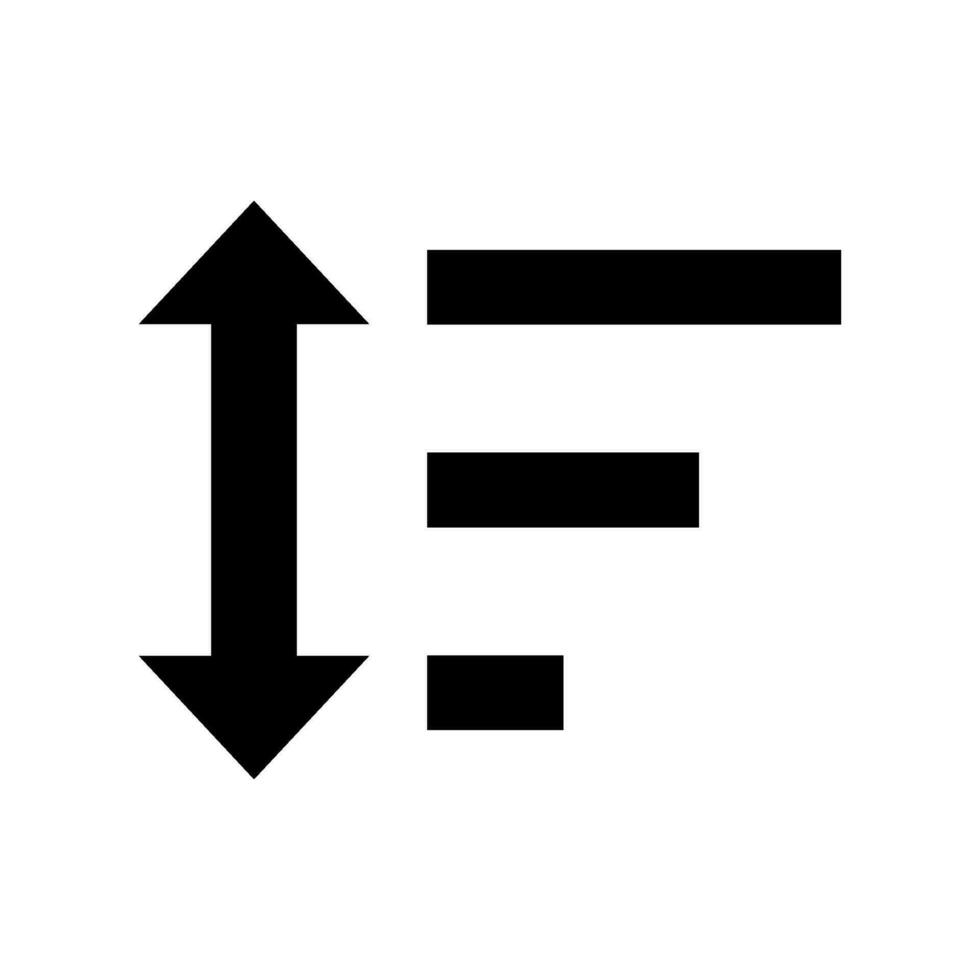 Sort Icon Vector Symbol Design Illustration