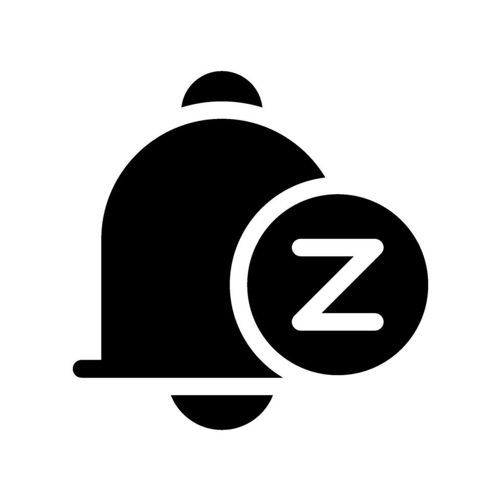 Snooze Icon Vector Symbol Design Illustration