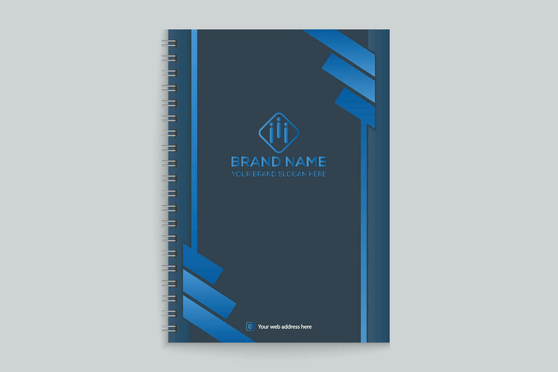 Blue elegant corporate notebook cover design 26326244 Vector Art at