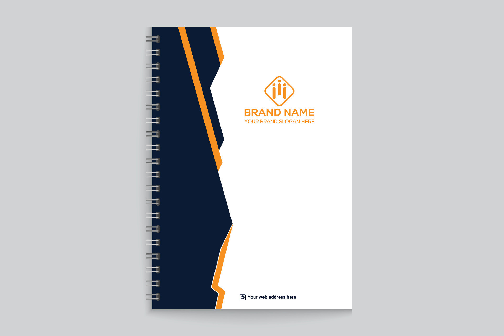 Orange elegant corporate notebook cover design 26326282 Vector Art at