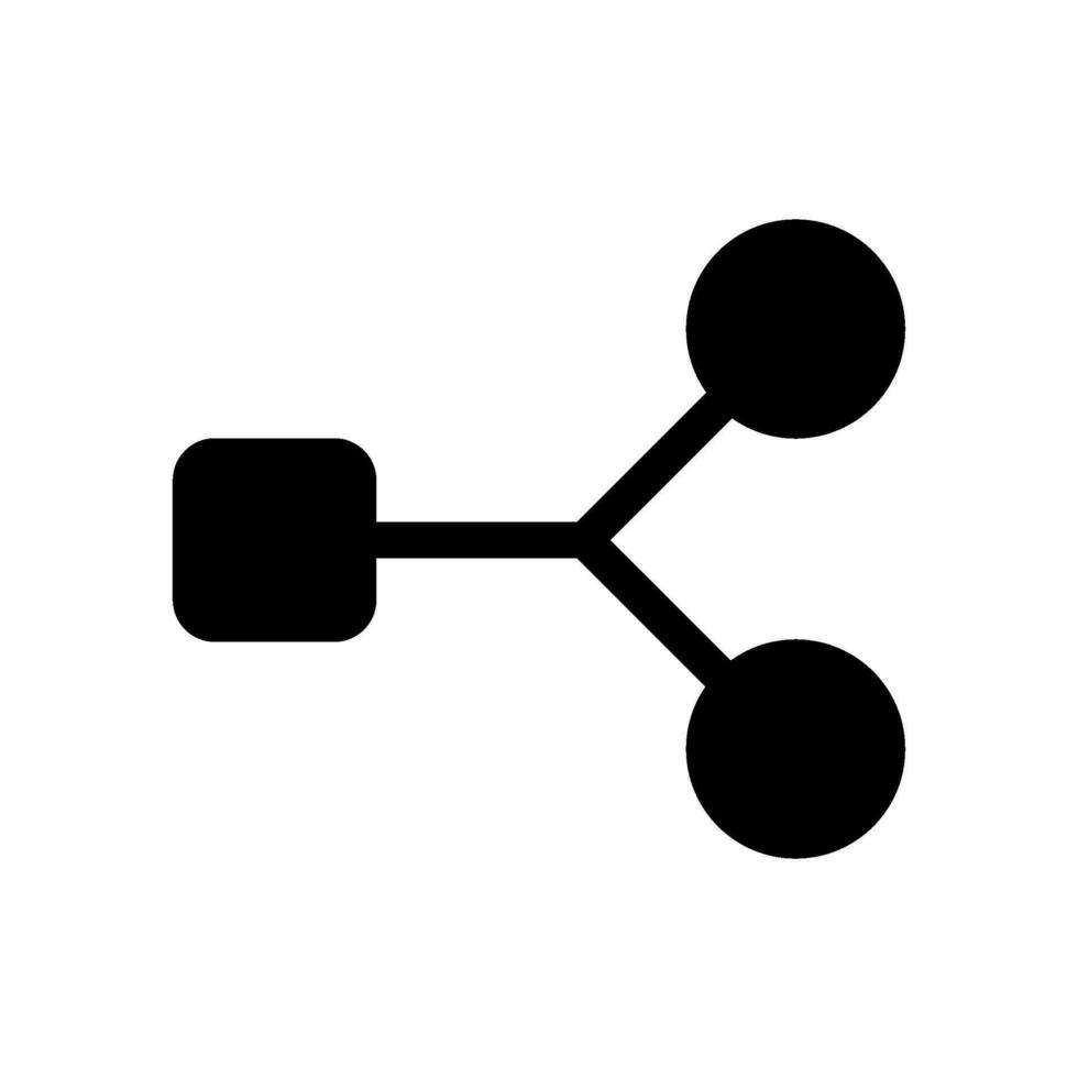 Split Icon Vector Symbol Design Illustration