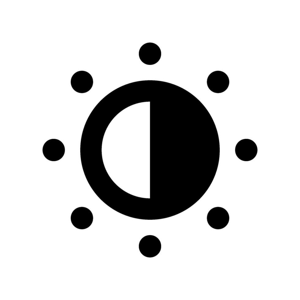 Brightness Icon Vector Symbol Design Illustration