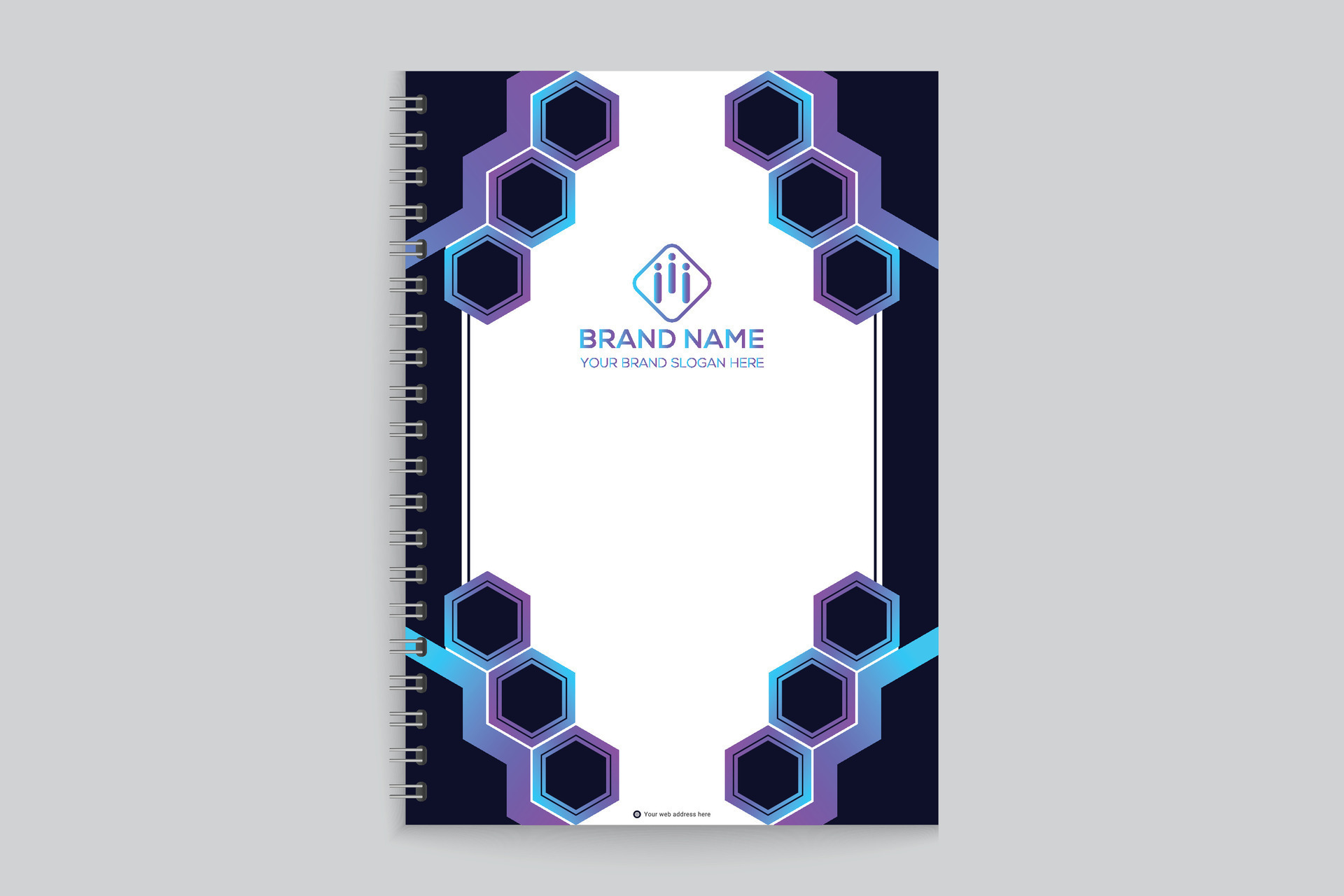 Simple notebook cover template 26326825 Vector Art at Vecteezy