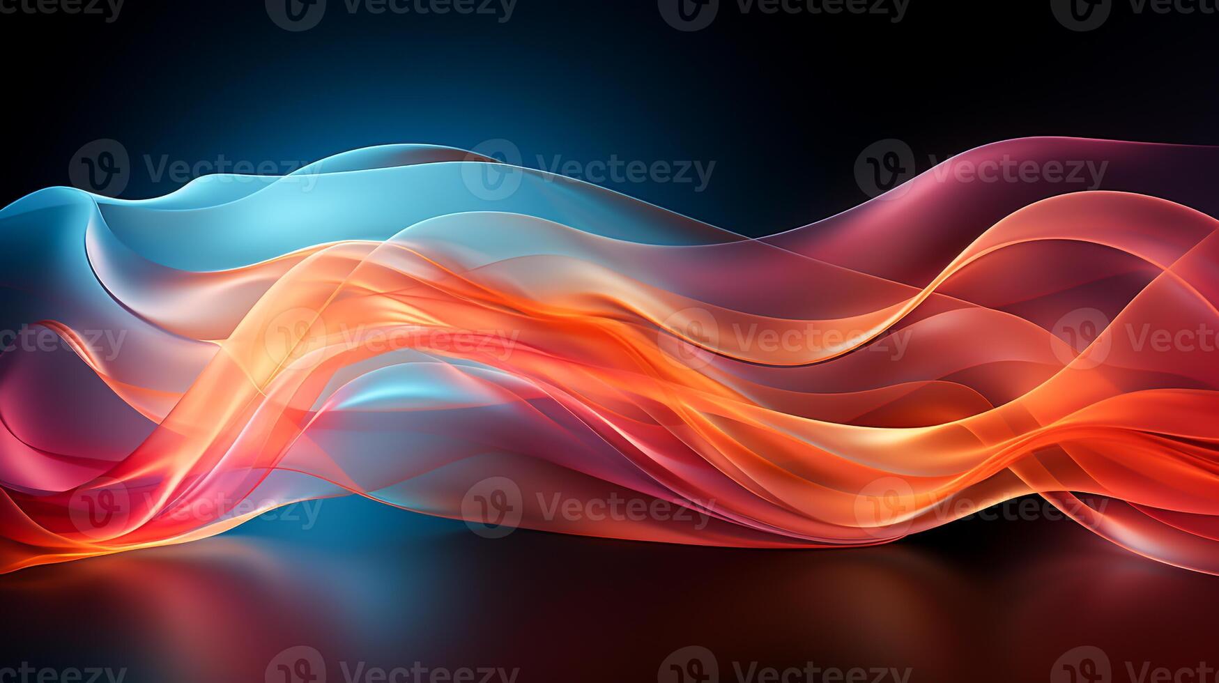 Vibrant 3D Abstract Design Captivating Light Background with Futuristic Geometric Shapes, Ai Generative photo