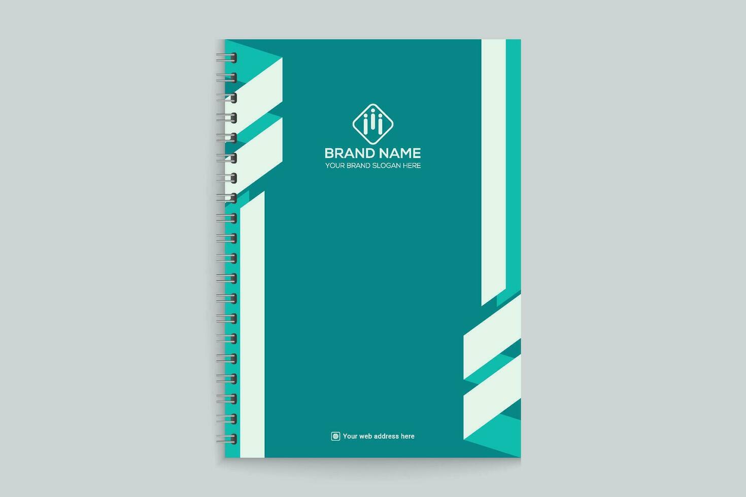 Corporate notebook cover template vector