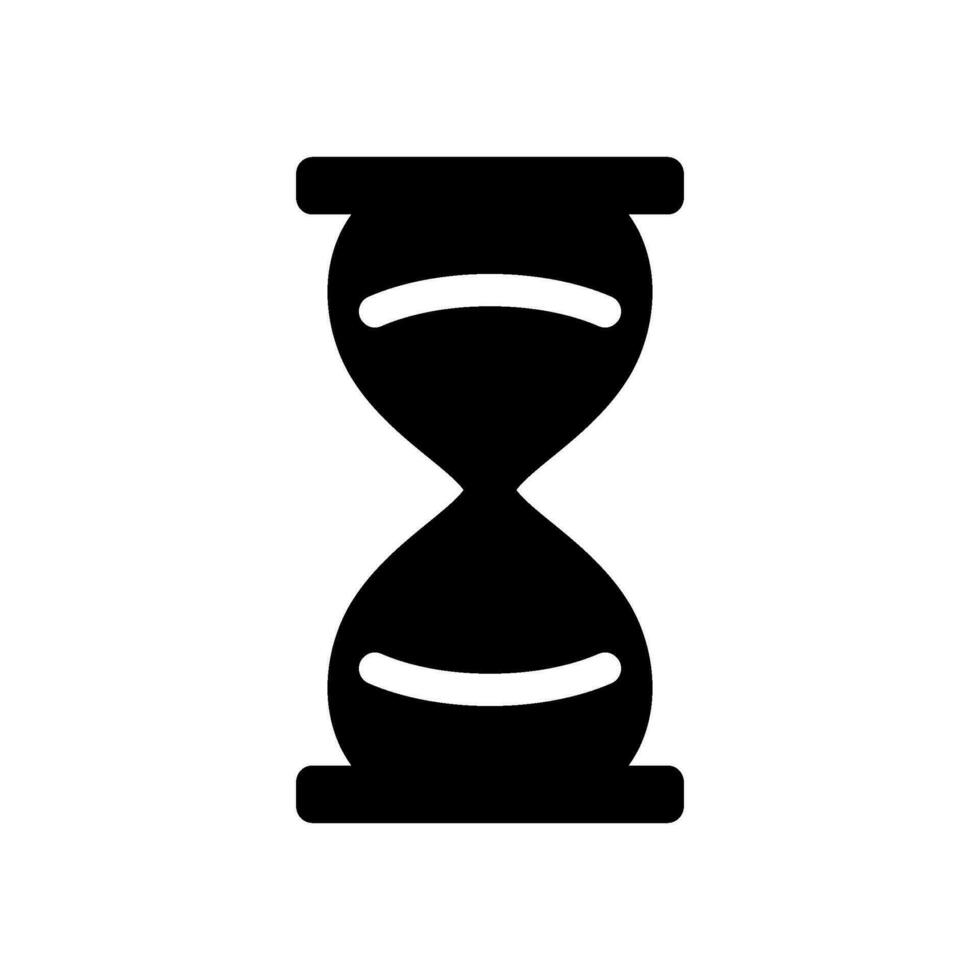 Sand Clock Icon Vector Symbol Design Illustration