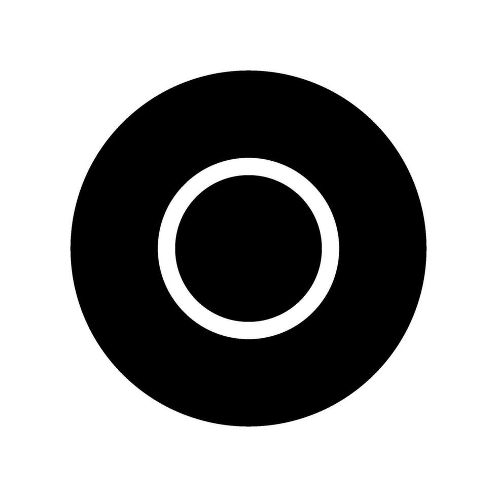 Record Icon Vector Symbol Design Illustration