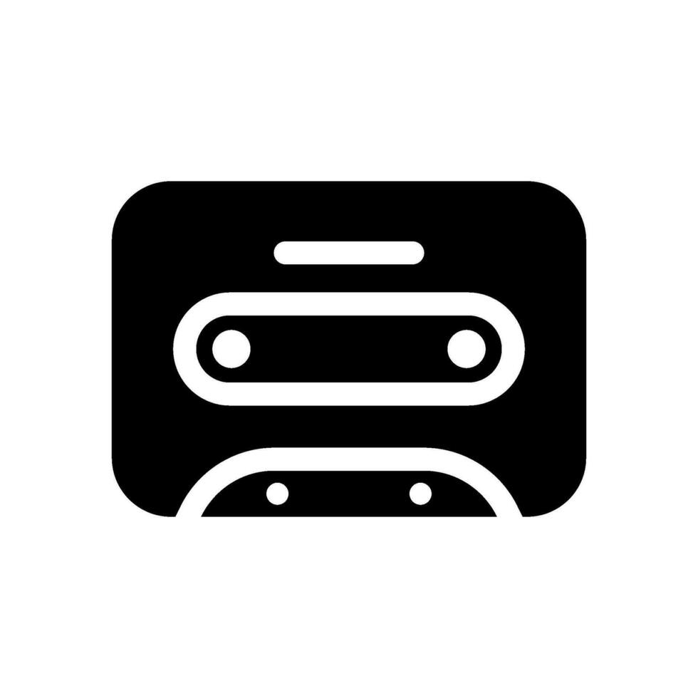 Cassete Icon Vector Symbol Design Illustration