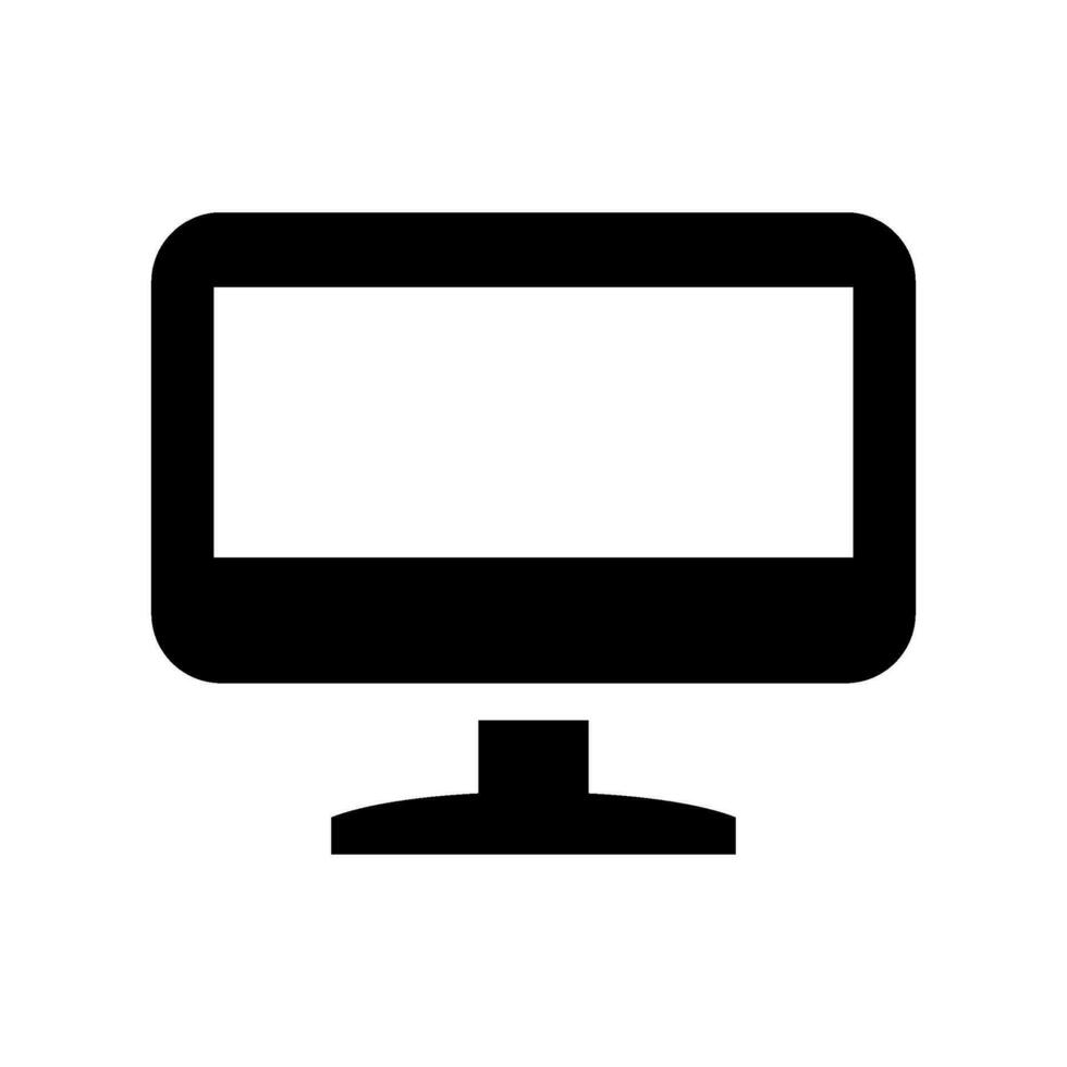 Monitor Icon Vector Symbol Design Illustration