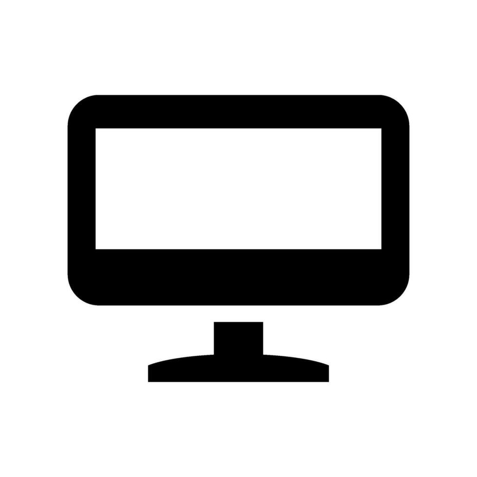 Monitor Icon Vector Symbol Design Illustration