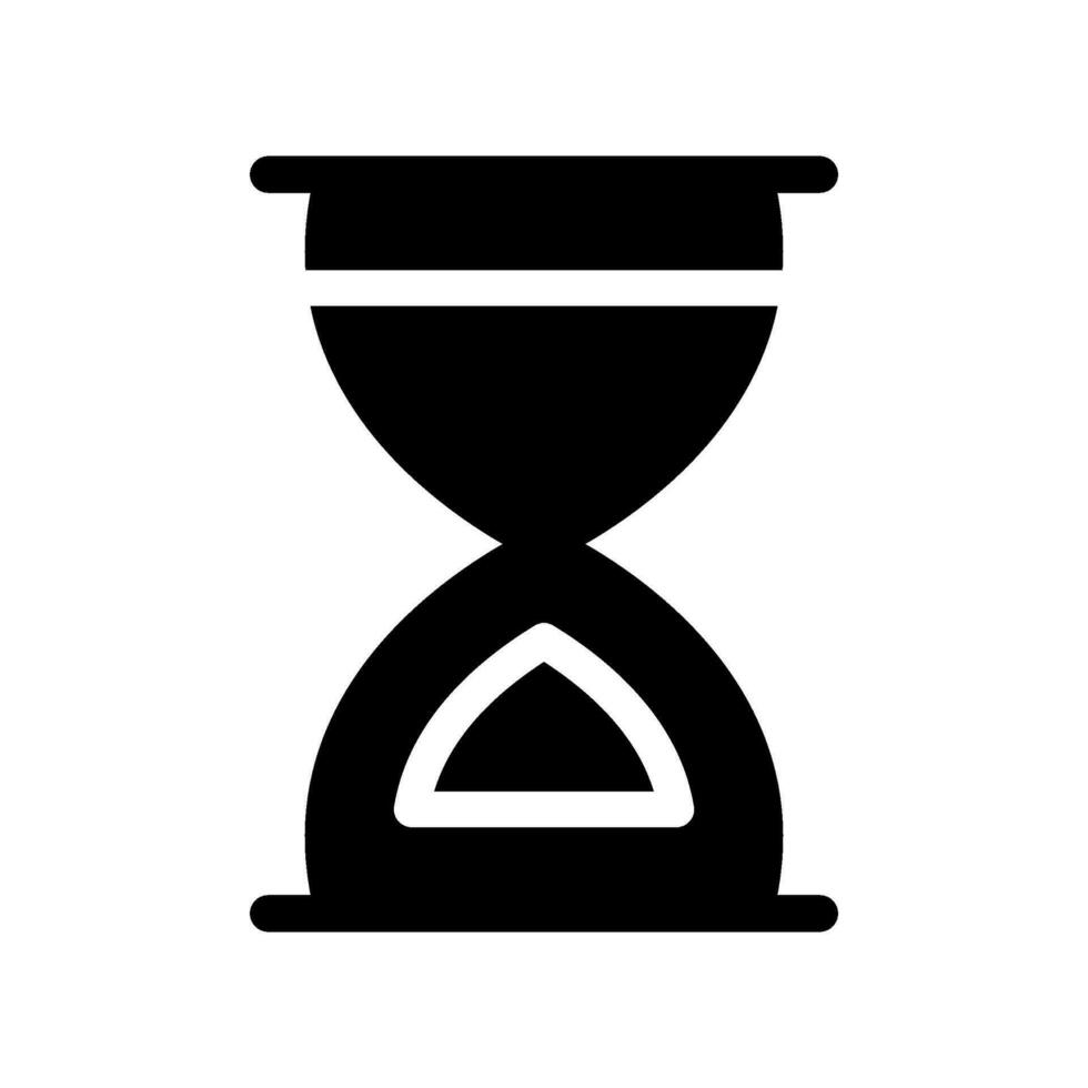 Sand Clock Icon Vector Symbol Design Illustration