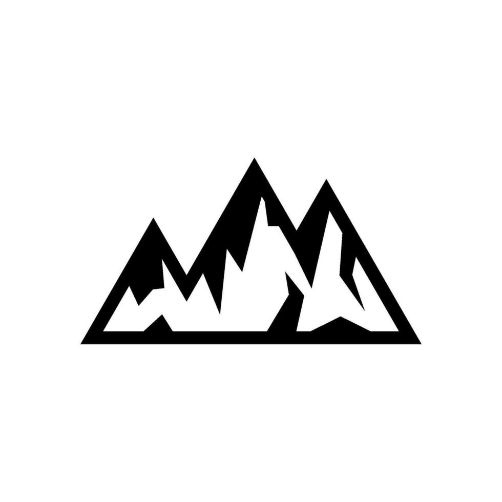 Mountain Icon Vector Symbol Design Illustration