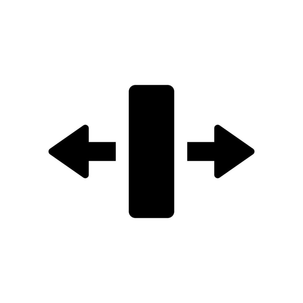 Split Icon Vector Symbol Design Illustration