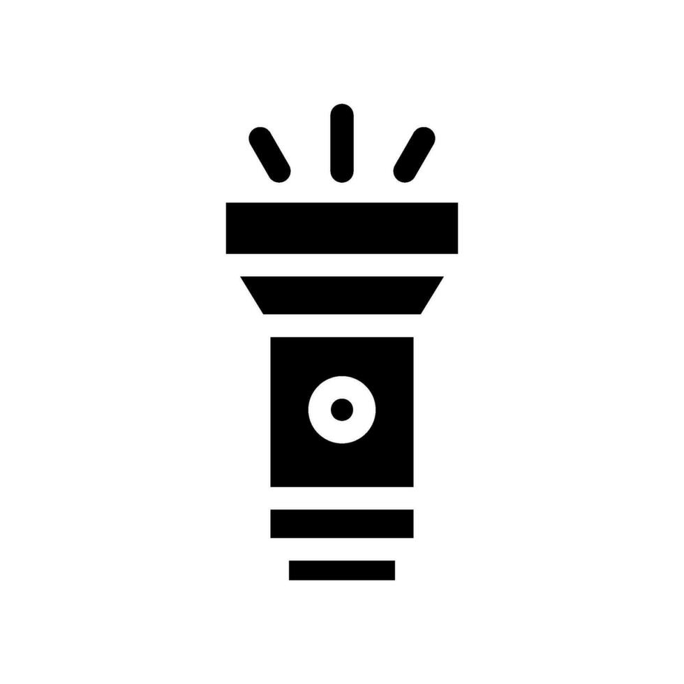Flashlight Icon Vector Symbol Design Illustration