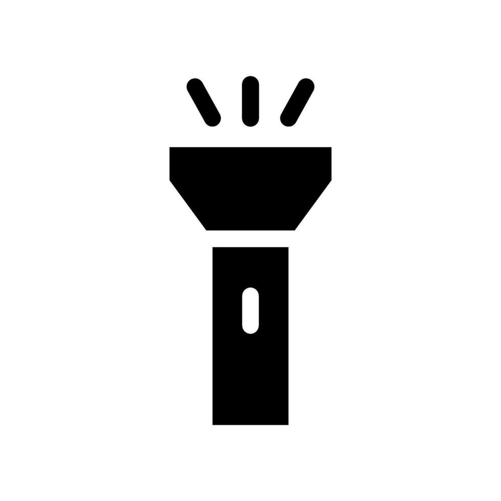 Flashlight Icon Vector Symbol Design Illustration