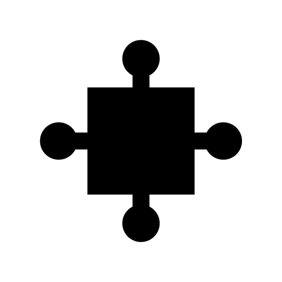 Puzzle Icon Vector Symbol Design Illustration