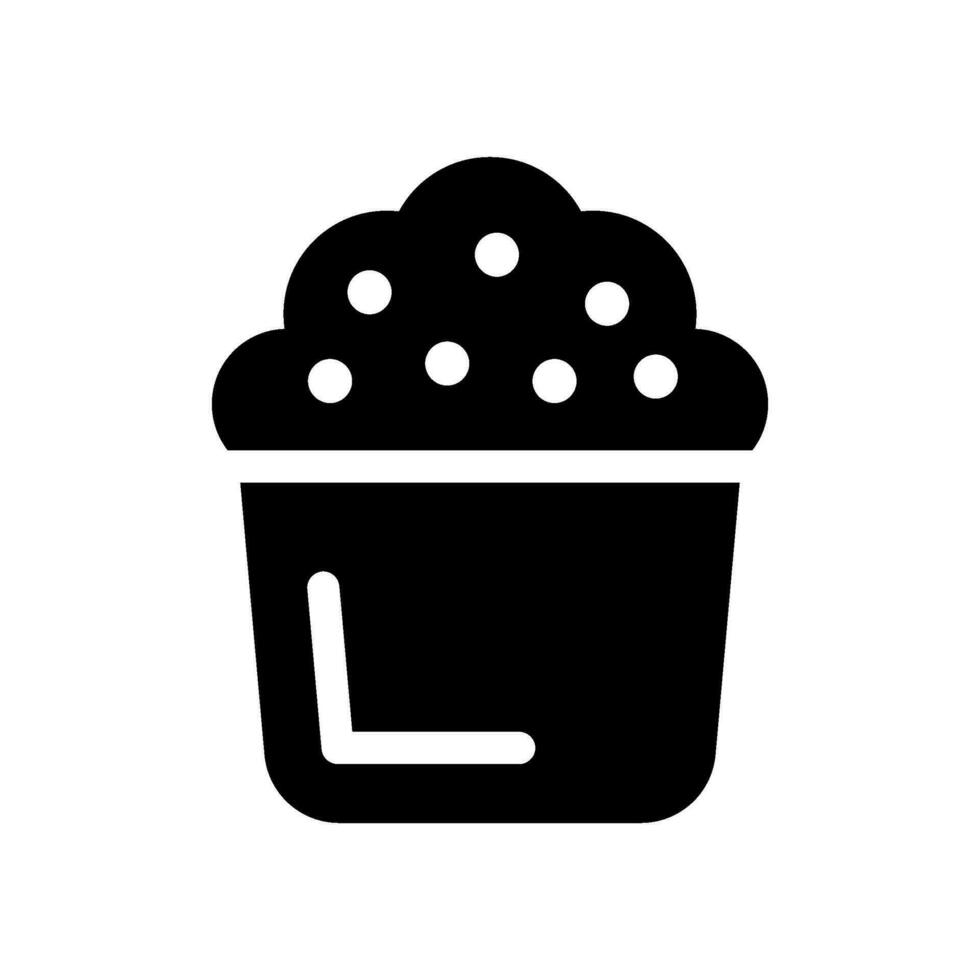 Cupcake Icon Vector Symbol Design Illustration