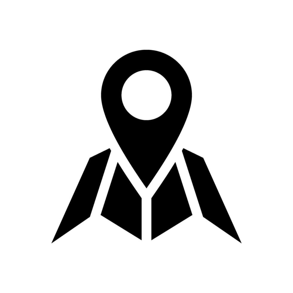 Map Icon Vector Symbol Design Illustration