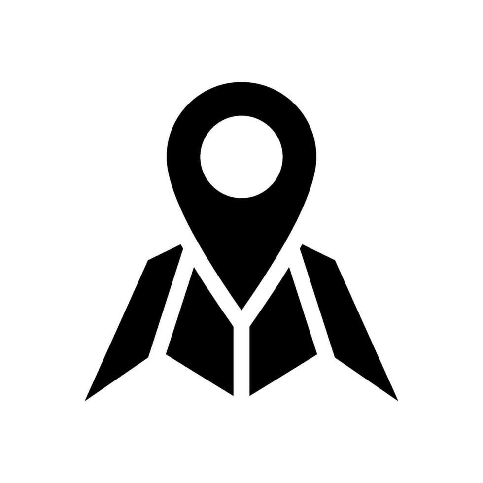 Map Icon Vector Symbol Design Illustration