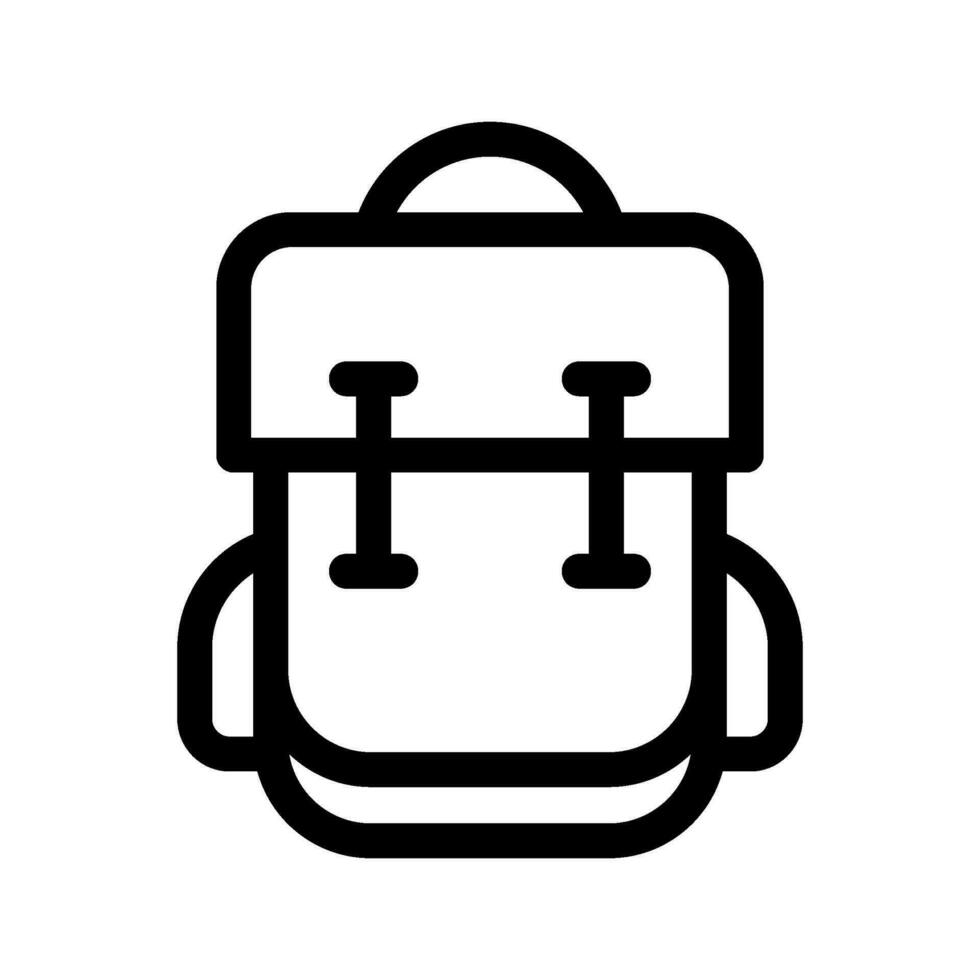 School Bag Icon Vector Symbol Design Illustration
