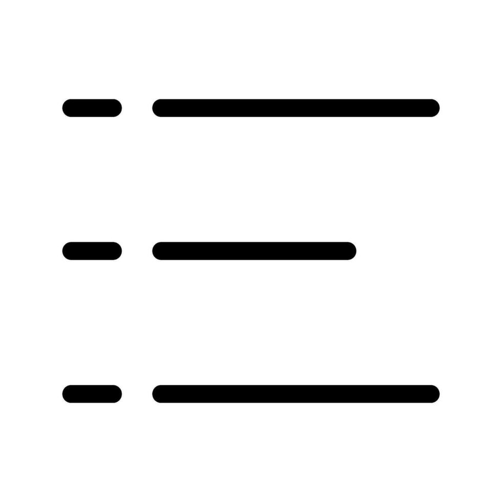 List Icon Vector Symbol Design Illustration