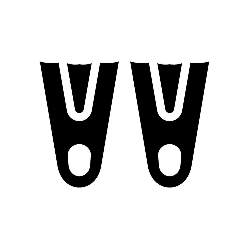 Fins Icon Vector Symbol Design Illustration
