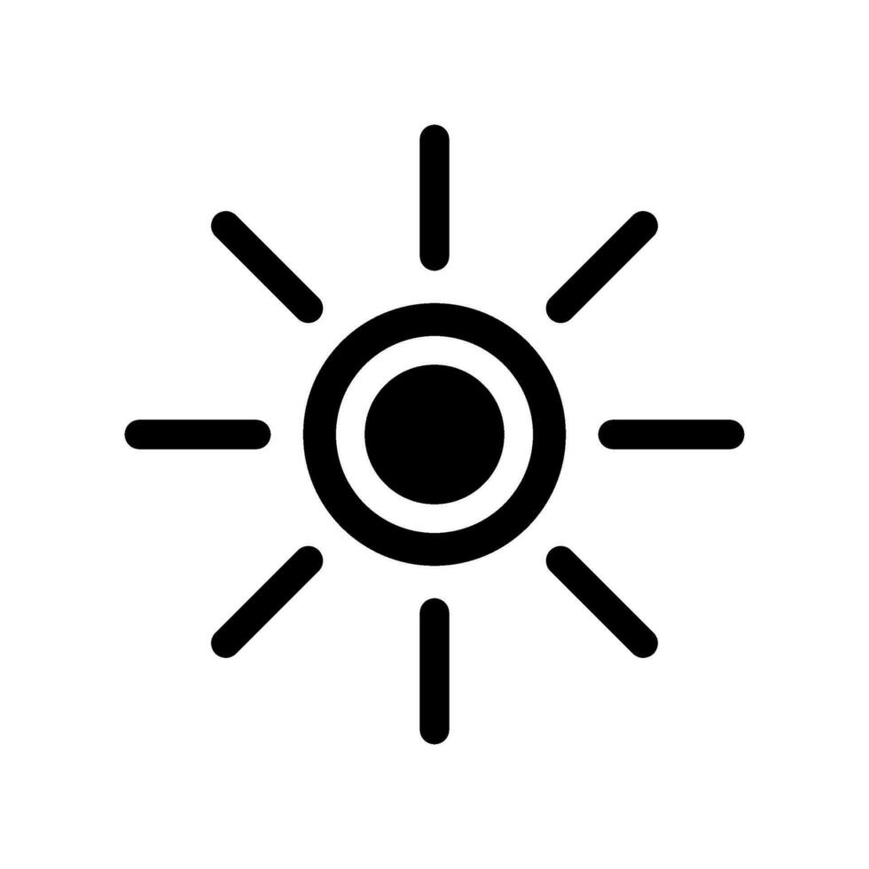 Brightness Icon Vector Symbol Design Illustration