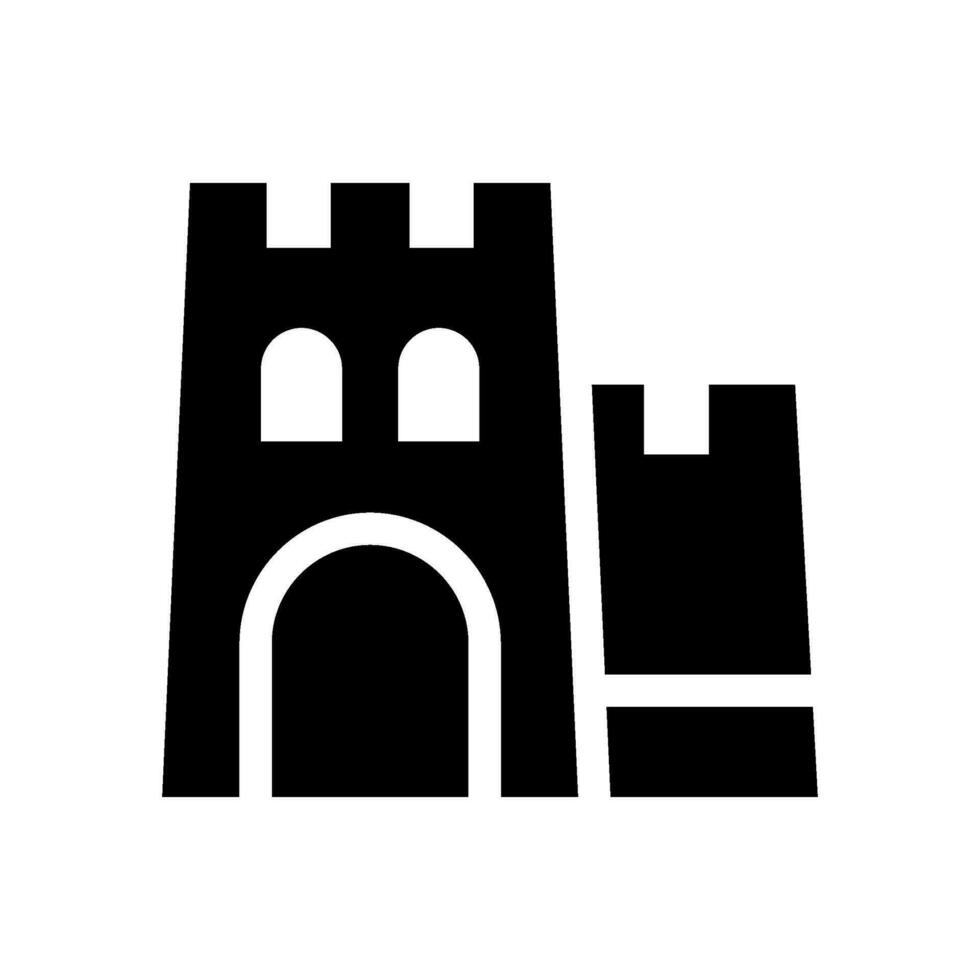 Castle Icon Vector Symbol Design Illustration