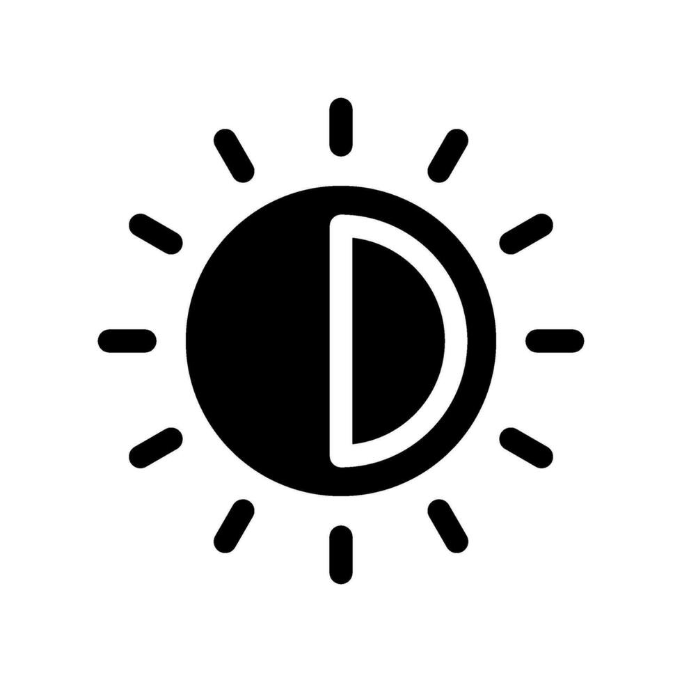 Brightness Icon Vector Symbol Design Illustration
