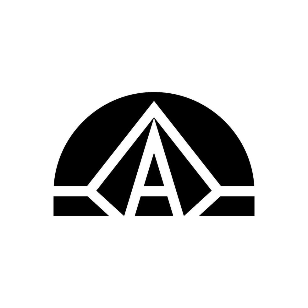 Dome Tent Icon Vector Symbol Design Illustration