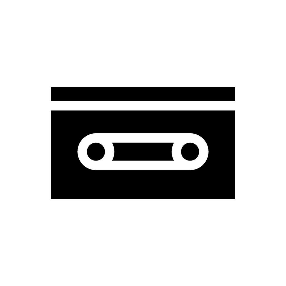 cassete icono vector símbolo diseño ilustración